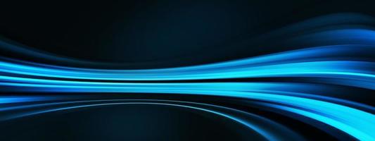 mouvement de vitesse la nuit, couleur bleue, image abstraite du futur concept technologique photo