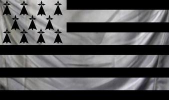 drapeau breton agitant photo