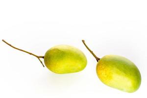 mangue fraîcheur sur fond blanc photo
