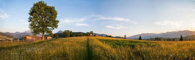 beau paysage de montagne photo