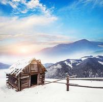 montagnes en hiver photo
