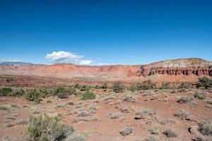 parc national de capitol reef par une journée ensoleillée dans l'état de l'utah. photo