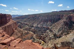 parc national de capitol reef par une journée ensoleillée dans l'état de l'utah. photo