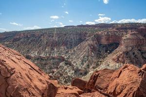 parc national de capitol reef par une journée ensoleillée dans l'état de l'utah. photo