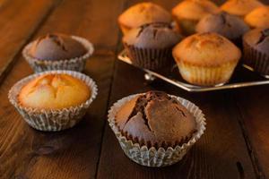 muffins vanille et chocolat photo