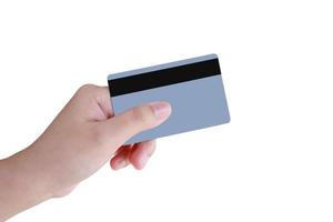 main tenant la carte de crédit photo
