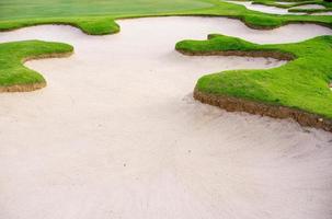 fond de bac à sable de terrain de golf photo