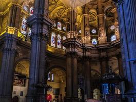malaga, andalousie, espagne, 2017. vue intérieure de la cathédrale de l'incarnation photo