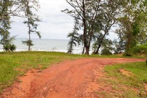 route de boue après la pluie en thaïlande photo