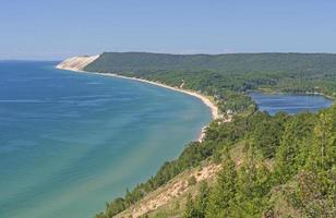 vue sur les dunes de sable côtières en été photo