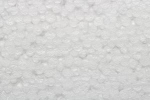 texture de boule de polystyrène de couleur blanche, arrière-plan abstrait photo