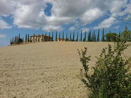 vue sur les collines d'asciano photo