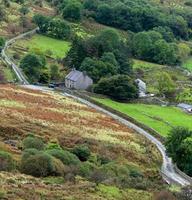 Parc national de Snowdonia, Pays de Galles, Royaume-Uni, 2012. Chalet dans le parc national de Snowdonia photo