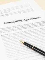 concept d'entreprise de document d'accord de consultation