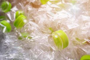 bouteilles en plastique recyclent le concept de fond photo