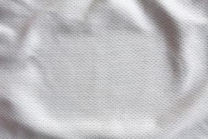 jersey de tissu de vêtements de sport blanc photo