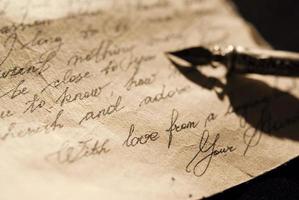 vieille lettre d'amour