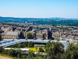 vue aérienne hdr d'édimbourg depuis calton hill photo