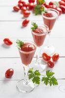 cocktails de jus de tomate