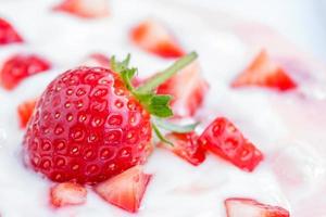 smoothie aux fraises et fraises photo