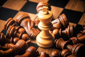figure d'échecs sur le concept de jeu d'échecs pour des idées photo