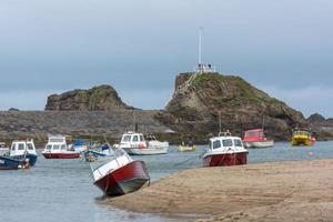 Bude, Cornwall, UK, 2013. bateaux dans le port photo