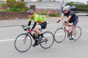 Cardiff, Pays de Galles, Royaume-Uni, 2015. Les cyclistes participant à l'événement cycliste Velothon photo