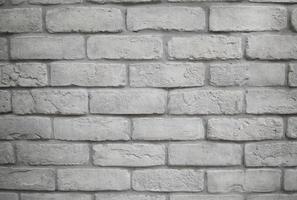 fond texturé de mur de brique gris blanc moderne. photo