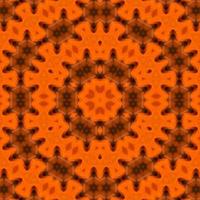 fond carré abstrait orange. motif kaléidoscope du désert. fond libre. photo
