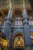 malaga, espagne, 2016. vue intérieure de la cathédrale de l'incarnation photo