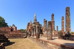 pagode de wat maha that, parc historique de shukhothai, thaïlande photo