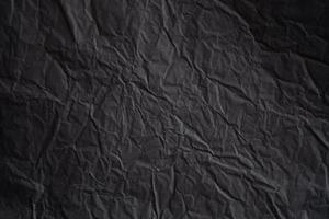 texture de papier noir froissé photo