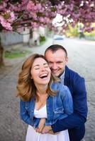 histoire d'amour. portrait de couple charmant photo