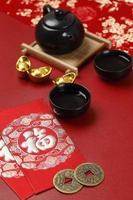 enveloppe du festival du nouvel an chinois ou angpao. célébration du nouvel an chinois ou du nouvel an lunaire. photo