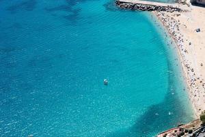 spiaggi di vergine maria, vista dall'alto del monte pellegrino. palerme.italie photo