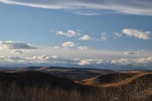 ciel des prairies en hiver photo