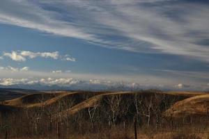 ciel des prairies en hiver photo