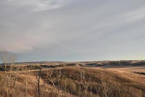 ciel des prairies en hiver photo