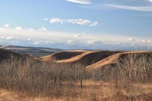 ciel des prairies en hiver photo