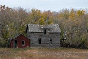 ferme abandonnée du début des années 1900 dans les prairies canadiennes photo