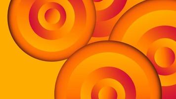 fond dégradé de géométrie de cercles avec combinaison de couleurs jaune et orange. conception de fond de présentation. adapté à la présentation, à l'affiche, au fond d'écran, au site Web personnel, aux expériences ui et ux. photo