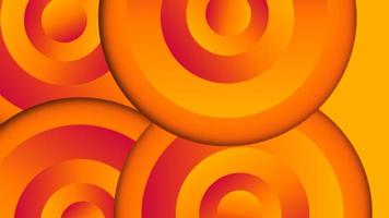 fond dégradé de géométrie de cercles avec combinaison de couleurs jaune et orange. conception de fond de présentation. adapté à la présentation, à l'affiche, au fond d'écran, au site Web personnel, aux expériences ui et ux. photo