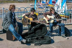 North Berwick, East Lothian, Ecosse, Royaume-Uni 2010. musiciens ambulants photo