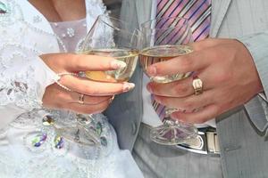 verre de mariage champagne photo