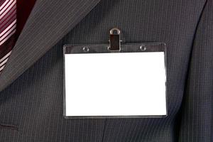 badge d'identification vide photo