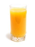 jus d'orange en verre photo