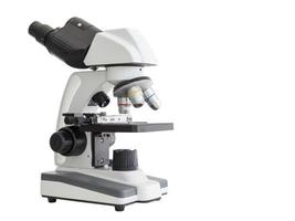 microscope isolé sur fond blanc.