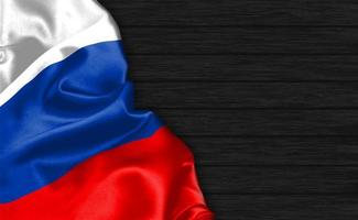 Gros plan de rendu 3d du drapeau de la russie photo