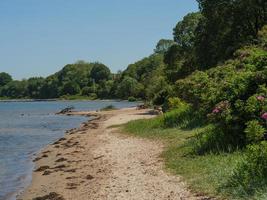 la mer baltique près de flensbourg en allemagne photo