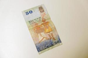 billet de banque sri lankais. roupie sri lankaise photo